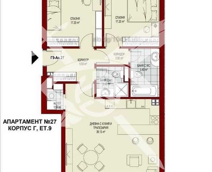 Тристаен апартамент в София, Сердика - 140 кв.м за 2572 €/кв.м - Снимка #1