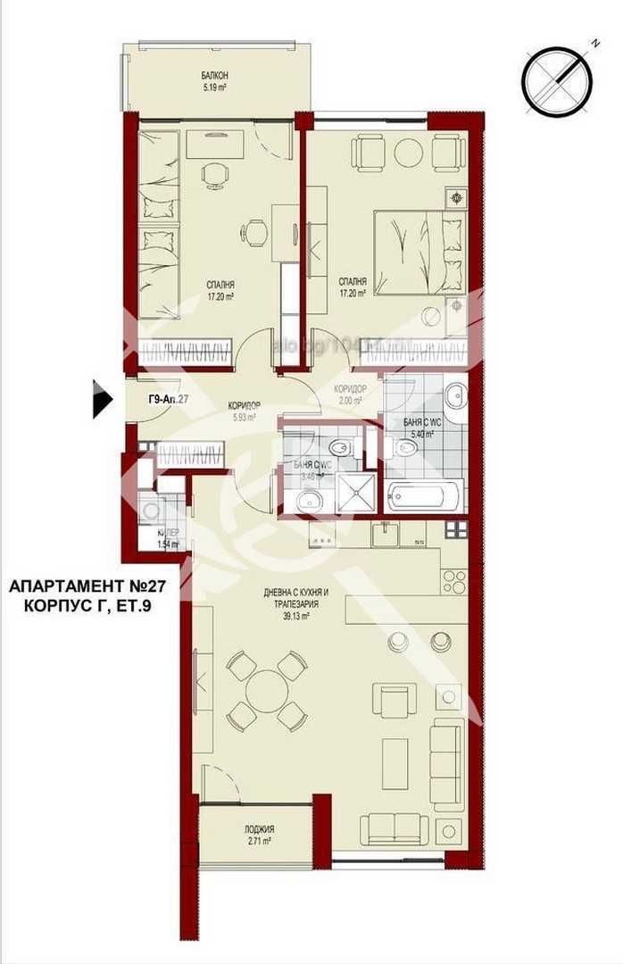 Тристаен апартамент в София, Сердика - 140 кв.м за 2572 €/кв.м - Снимка #1