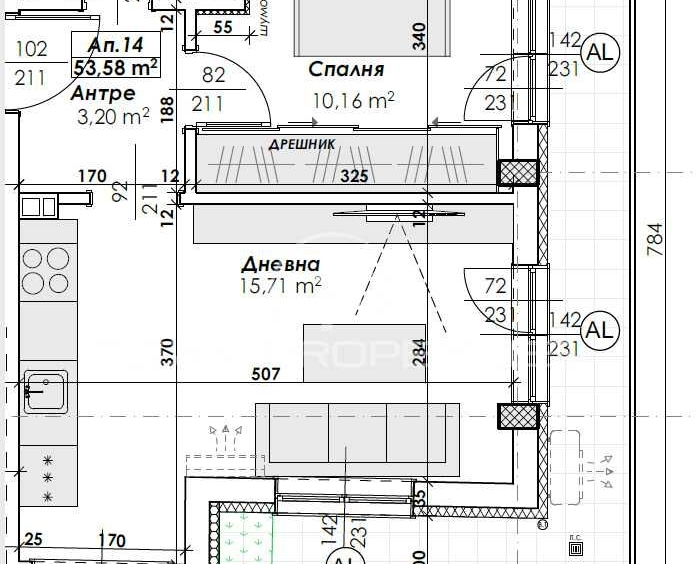 Двустаен апартамент в Пловдив, Младежки Хълм - 65 кв.м за 2100 €/кв.м - Снимка #1