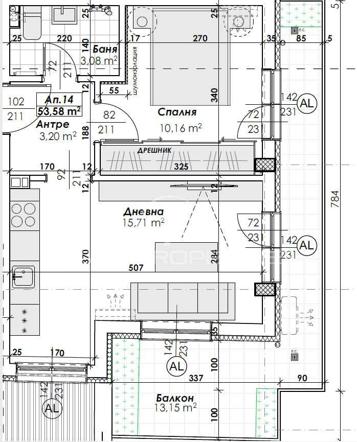 Двустаен апартамент в Пловдив, Младежки Хълм - 65 кв.м за 2100 €/кв.м - Снимка #1