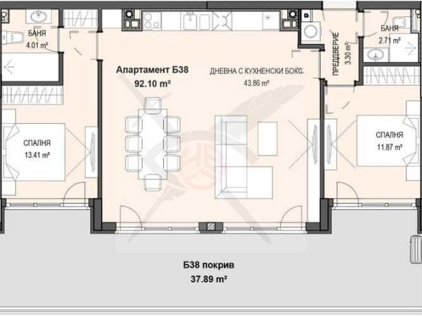Тристаен апартамент в София, Кръстова вада - 144 кв.м за 1415 €/кв.м - Снимка #1