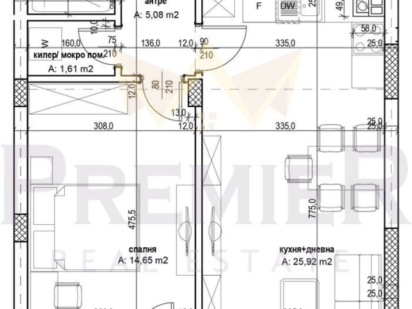 Двустаен апартамент в София, Малинова долина - 76 кв.м за 2195 €/кв.м - Снимка #1