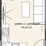 Едностаен апартамент в Пазарджик, Идеален център - 36 кв.м за 1488 €/кв.м - Снимка #1