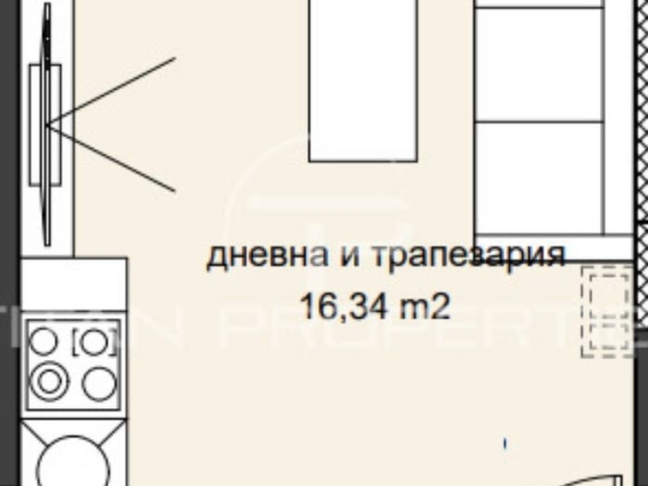 Едностаен апартамент в Пазарджик, Идеален център - 36 кв.м за 1488 €/кв.м - Снимка #1