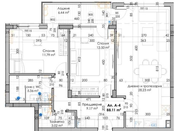 Тристаен апартамент в Пловдив, Кючук Париж - 104 кв.м за 742 €/кв.м - Снимка #1