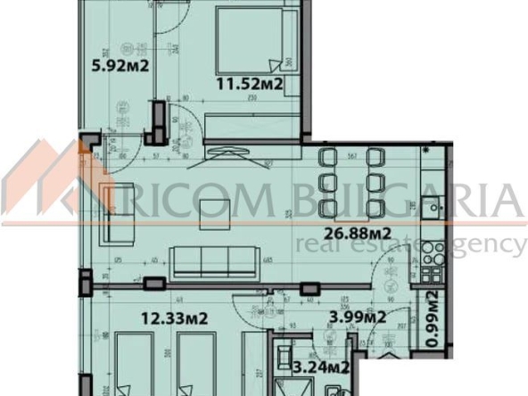 Тристаен апартамент в Варна, Виница - 88 кв.м за 928 €/кв.м - Снимка #1