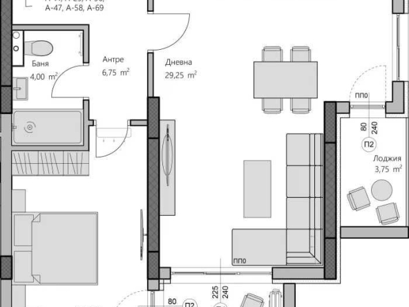 Двустаен апартамент в Пловдив, Христо Смирненски - 90 кв.м за 1462 €/кв.м - Снимка #1