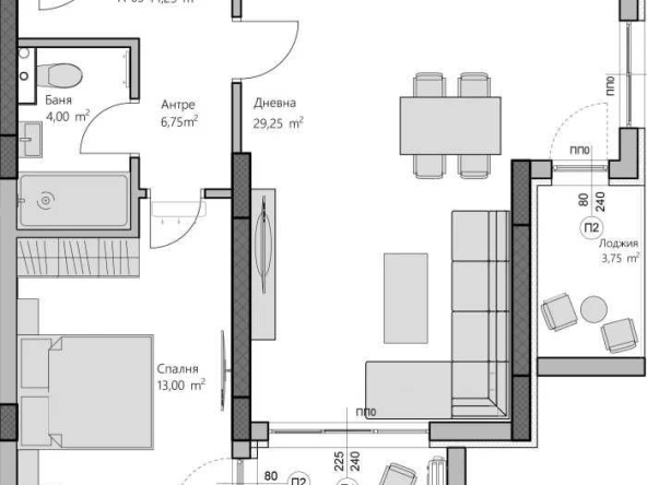 Двустаен апартамент в Пловдив, Христо Смирненски - 90 кв.м за 522 €/кв.м - Снимка #1