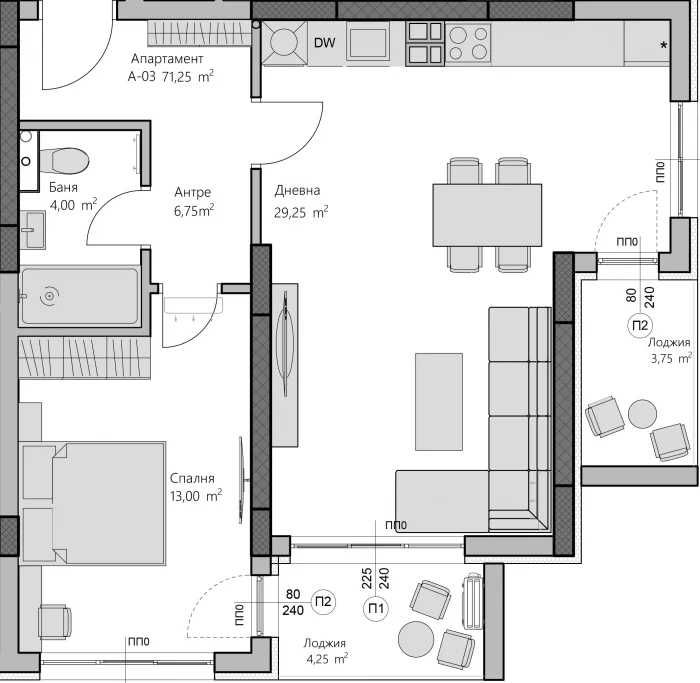 Двустаен апартамент в Пловдив, Кючук Париж - 90 кв.м за 1463 €/кв.м - Снимка #1