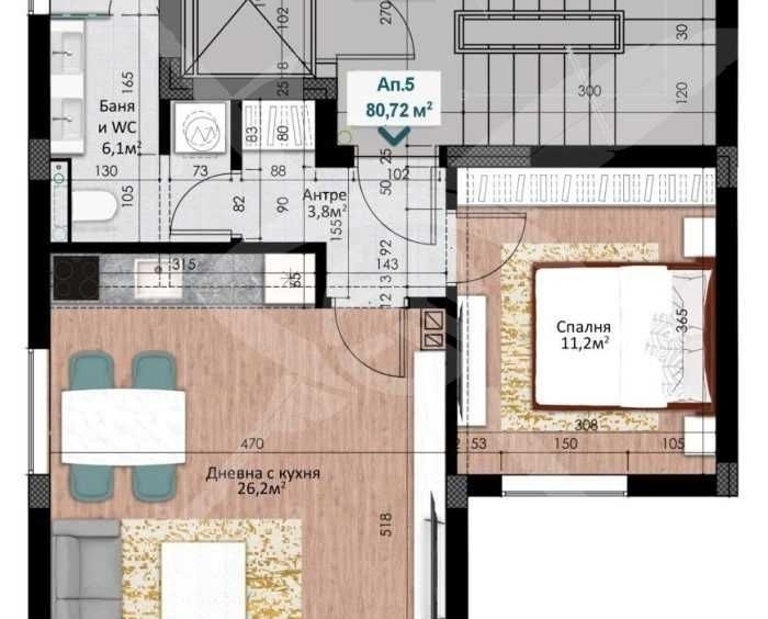 Двустаен апартамент в Пловдив, Кършияка - 87 кв.м за 1030 €/кв.м - Снимка #1