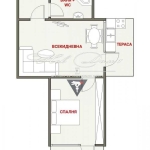 Двустаен апартамент в Варна, Гранд Мол Варна - 45 кв.м за 1532 €/кв.м - Снимка #1