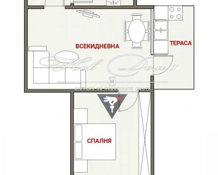 Двустаен апартамент в Варна, Гранд Мол Варна - 45 кв.м за 1532 €/кв.м - Снимка #1