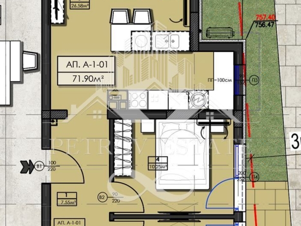 Тристаен апартамент в Велинград - 82 кв.м за 462 €/кв.м - Снимка #1