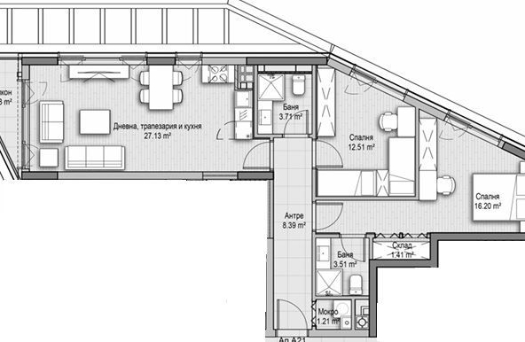 Тристаен апартамент в София, Витоша - 117 кв.м за 1535 €/кв.м - Снимка #1