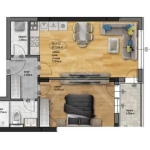 Двустаен апартамент в Пловдив, Остромила - 73 кв.м за 943 €/кв.м - Снимка #1