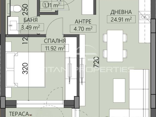 Двустаен апартамент в Пловдив, Младежки Хълм - 70 кв.м за 1508 €/кв.м - Снимка #1