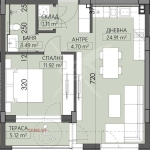 Дава се под наем Двустаен апартамент в Пловдив, Младежки Хълм - 70 кв.м за 105500 € - Снимка #1