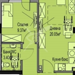 Двустаен апартамент в Бургас, Меден рудник - зона А - 57 кв.м за 906 €/кв.м - Снимка #1