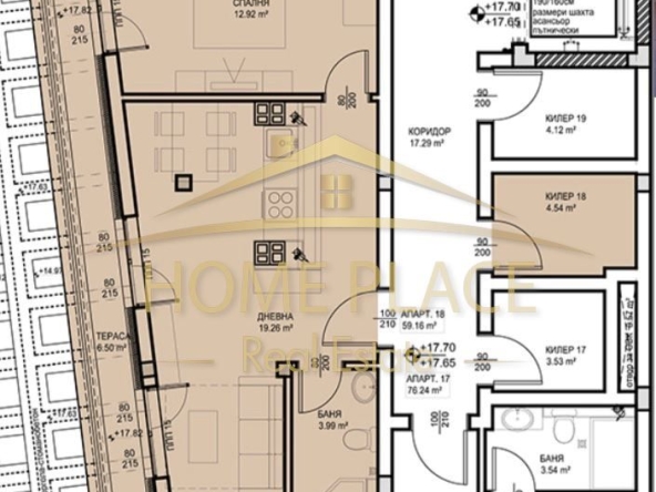 Двустаен апартамент в Варна, Левски - 79 кв.м за 1341 €/кв.м - Снимка #1