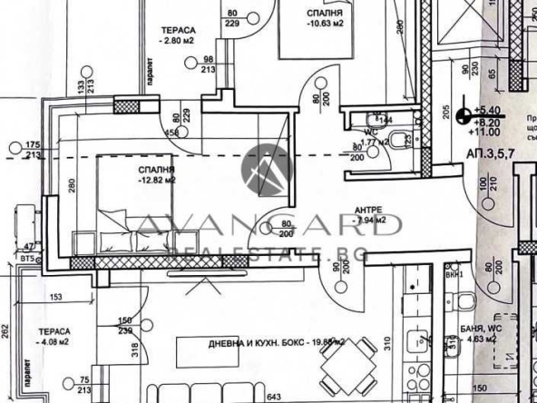 Тристаен апартамент в Пловдив, Център - 100 кв.м за 2500 €/кв.м - Снимка #1