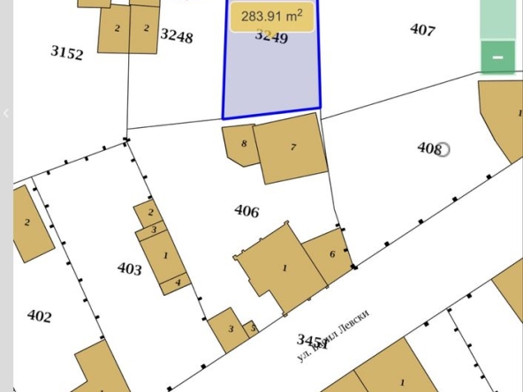 Парцел в Павел баня - 283 кв.м за 82 €/кв.м - Снимка #1