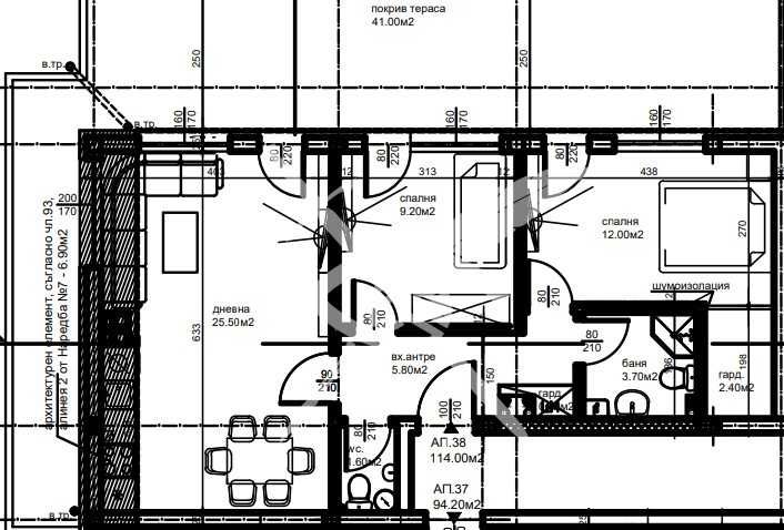 Тристаен апартамент в Пловдив, Южен - 129 кв.м за 972 €/кв.м - Снимка #1