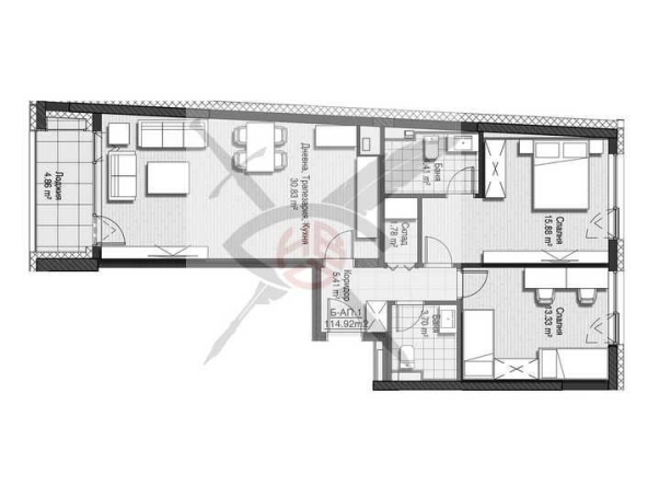 Тристаен апартамент в София, Витоша - 115 кв.м за 1957 €/кв.м - Снимка #1