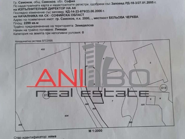 Парцел в Самоков - 2299 кв.м за 11 €/кв.м - Снимка #1