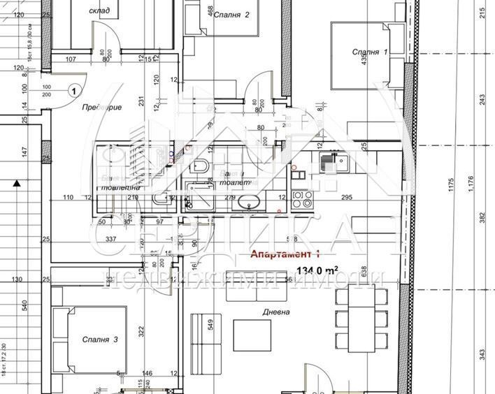 Многостаен апартамент в Благоевград, Идеален център - 154 кв.м за 1600 €/кв.м - Снимка #1