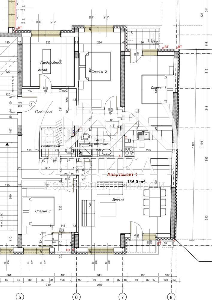 Многостаен апартамент в Благоевград, Идеален център - 154 кв.м за 1600 €/кв.м - Снимка #1