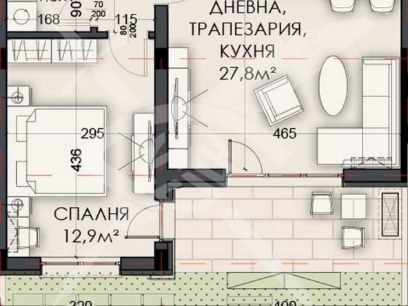 Двустаен апартамент в Варна, Виница - 77 кв.м за 1176 €/кв.м - Снимка #1