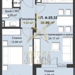Двустаен апартамент в Пловдив, Христо Смирненски - 71 кв.м за 1306 €/кв.м - Снимка #1