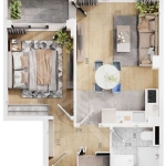 Двустаен апартамент в Пловдив, Тракия - 61 кв.м за 1541 €/кв.м - Снимка #1