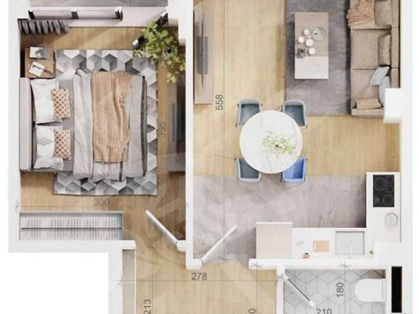 Двустаен апартамент в Пловдив, Тракия - 61 кв.м за 1541 €/кв.м - Снимка #1