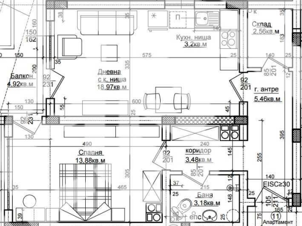 Четиристаен апартамент в Хисаря - 74 кв.м за 516 €/кв.м - Снимка #1