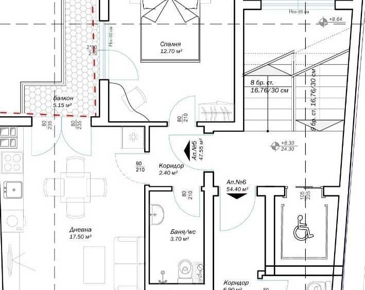 Двустаен апартамент в Варна, Погреби - 55 кв.м за 1187 €/кв.м - Снимка #1
