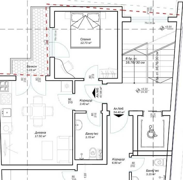 Двустаен апартамент в Варна, Погреби - 55 кв.м за 1187 €/кв.м - Снимка #1