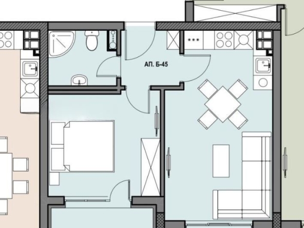 Двустаен апартамент в София, Люлин 2 - 60 кв.м за 2017 €/кв.м - Снимка #1