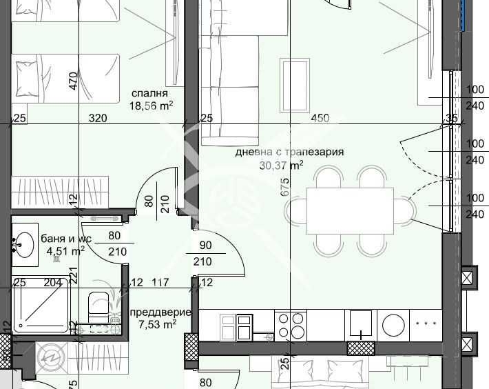 Тристаен апартамент в Пловдив, Тракия - 125 кв.м за 633 €/кв.м - Снимка #1