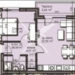 Двустаен апартамент в Бургас, Изгрев - 68 кв.м за 1210 €/кв.м - Снимка #1