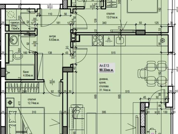 Тристаен апартамент в Пловдив, Остромила - 106 кв.м за 1416 €/кв.м - Снимка #1