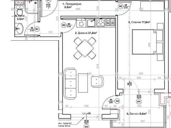 Двустаен апартамент в Пловдив, Кючук Париж - 72 кв.м за 815 €/кв.м - Снимка #1