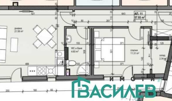 Двустаен апартамент в София, Център - 66 кв.м за 1275 €/кв.м - Снимка #1