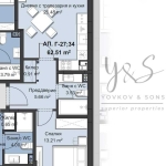 Двустаен апартамент в Пловдив, Христо Смирненски - 79 кв.м за 1447 €/кв.м - Снимка #1