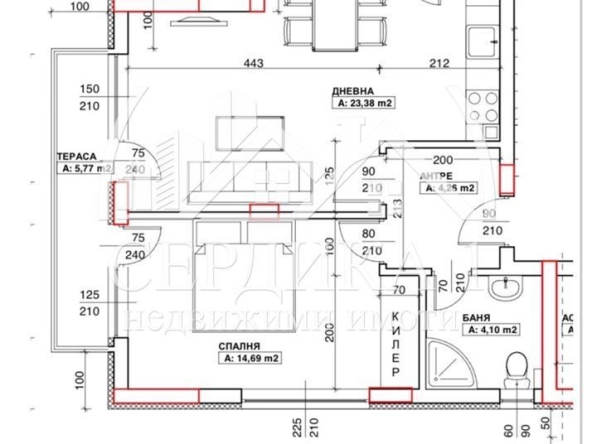 Двустаен апартамент в Благоевград, Идеален център - 77 кв.м за 1700 €/кв.м - Снимка #1