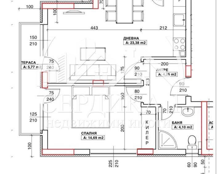 Двустаен апартамент в Благоевград, Идеален център - 77 кв.м за 1700 €/кв.м - Снимка #1