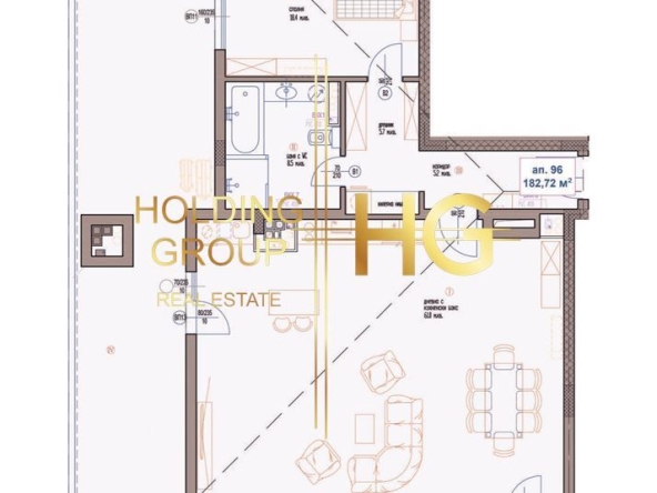 Тристаен апартамент в Варна, Бриз - 203 кв.м за 2321 €/кв.м - Снимка #1