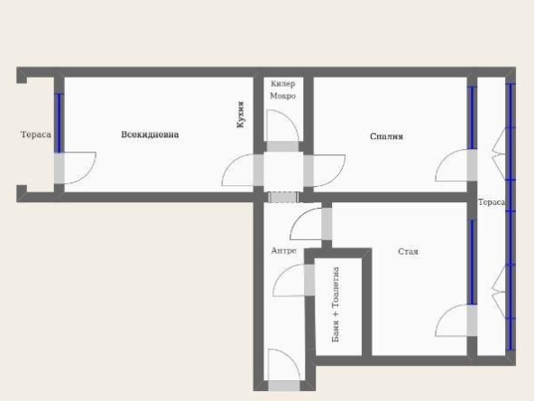 Тристаен апартамент в Варна, Чайка - 60 кв.м за 3159 €/кв.м - Снимка #1