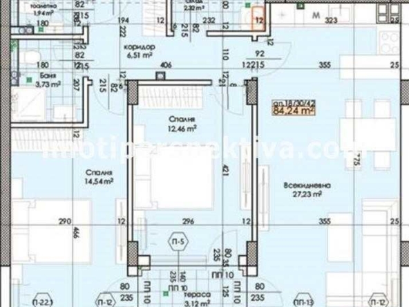 Тристаен апартамент в Пловдив, Тракия - 97 кв.м за 1150 €/кв.м - Снимка #1