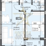 Двустаен апартамент в Пловдив, Тракия - 68 кв.м за 1074 €/кв.м - Снимка #1